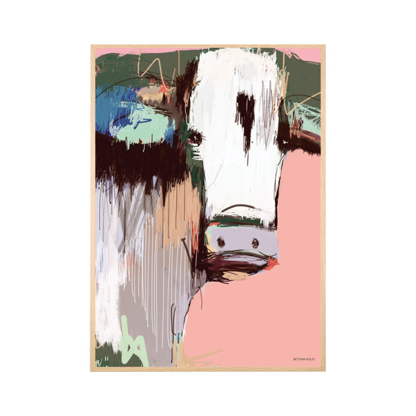 Plakat Abstrakt ko - lyserød