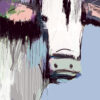 Plakat abstrakt ko – lavendel